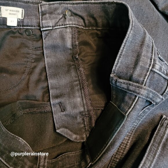 Madewell Jeans 27 Skinny 10" High Rise Eclipse Wash AC134 Tummy Control Stretch - Picture 4 of 13